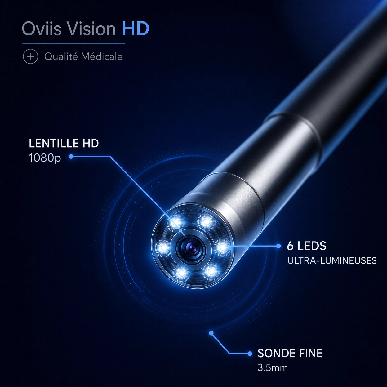 Oviis Vision HD — Otoscope Caméra WiFi HD
