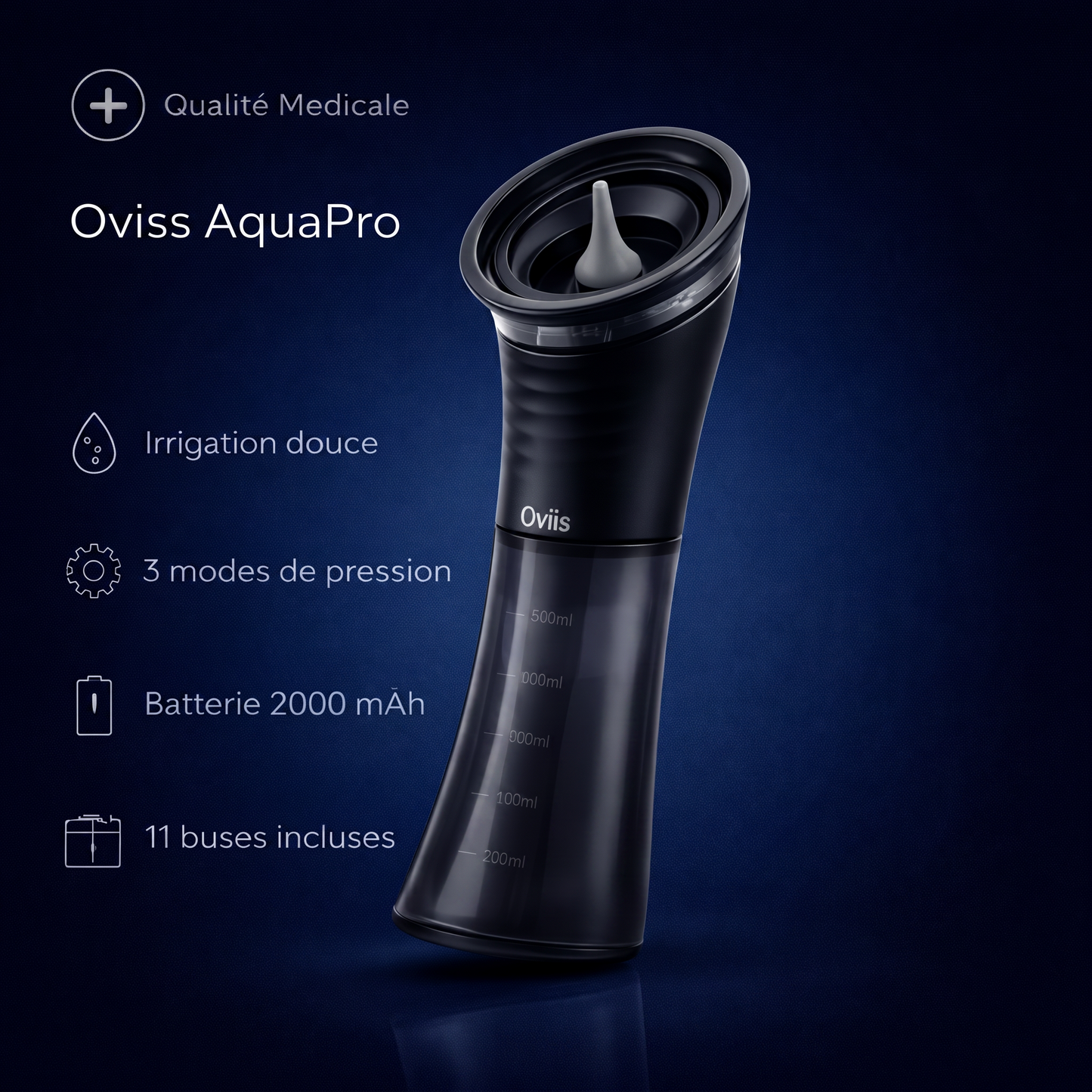 Oviis AquaPro — Nettoyeur Auriculaire Électrique